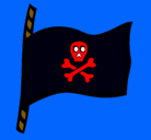 Dibujo Bandera pirata pintado por ENDIKAM