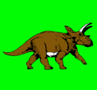 Dibujo Triceratops pintado por cesarin