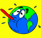 Dibujo Calentamiento global pintado por kattya