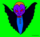 Dibujo Vampiro terrorífico pintado por martin