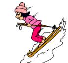 Dibujo Esquiadora pintado por neymaryaquelin
