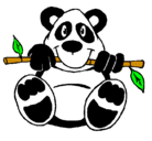 Dibujo Oso panda pintado por osopanda