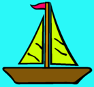 Dibujo Barco velero pintado por juandiego