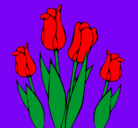 Dibujo Tulipanes pintado por winy