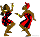 Dibujo Mujeres bailando pintado por reinaldo