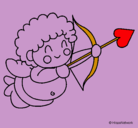 Dibujo Cupido pintado por oscar