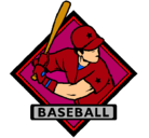 Dibujo Logo de béisbol pintado por yeye