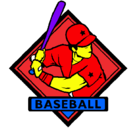 Dibujo Logo de béisbol pintado por joel