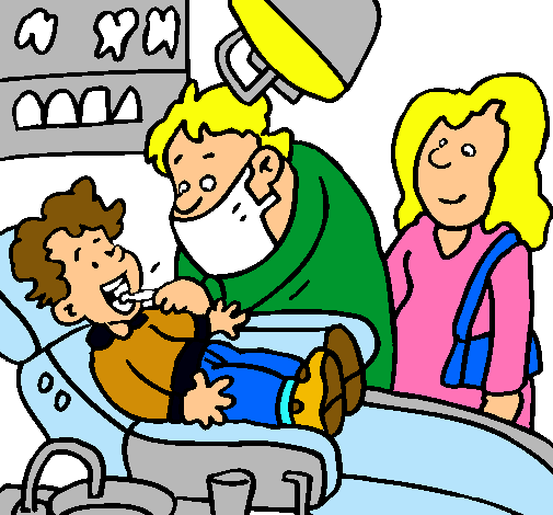 Niño en el dentista