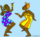 Dibujo Mujeres bailando pintado por maria.rn