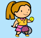 Dibujo Chica tenista pintado por Marta