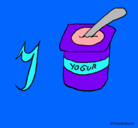 Dibujo Yogur pintado por Angelina