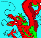 Dibujo Dragón japonés pintado por KEILY
