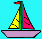 Dibujo Barco velero pintado por alexandra