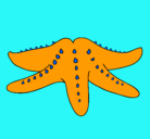 Dibujo Estrella de mar pintado por valeriasanche