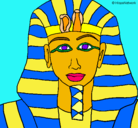 Dibujo Tutankamon pintado por alvaro