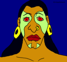 Dibujo Hombre maya pintado por temisaukkjknkkkk