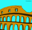 Dibujo Coliseo pintado por luis
