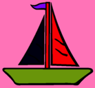 Dibujo Barco velero pintado por COLON