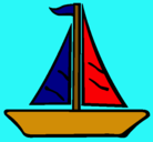 Dibujo Barco velero pintado por santi