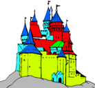 Dibujo Castillo medieval pintado por cintiha