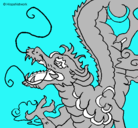 Dibujo Dragón japonés pintado por inma