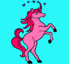 Dibujo Unicornio pintado por pony