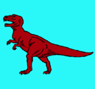 Dibujo Tiranosaurus Rex pintado por jorge