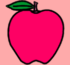 Dibujo manzana pintado por zoedrake