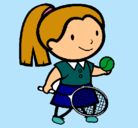 Dibujo Chica tenista pintado por ainhoa
