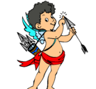 Dibujo Cupido pintado por IVANN