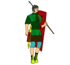 Dibujo Soldado romano pintado por alex