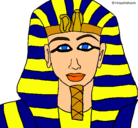 Dibujo Tutankamon pintado por EUGE