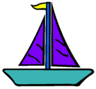 Dibujo Barco velero pintado por antonio