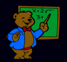 Dibujo Profesor oso pintado por magaliwurch