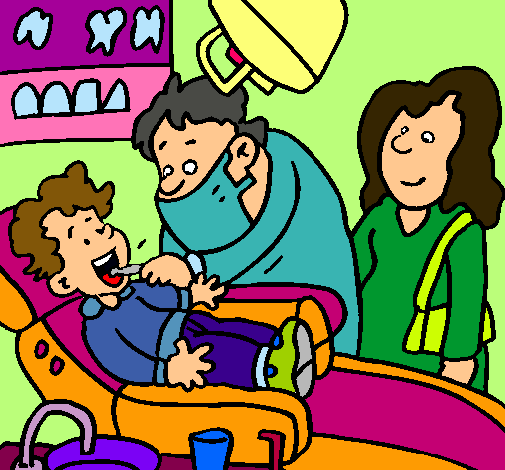 Niño en el dentista