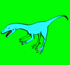 Dibujo Velociraptor II pintado por hugo