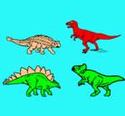 Dibujo Dinosaurios de tierra pintado por ivan