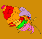 Dibujo Cangrejo ermitaño pintado por IBAI