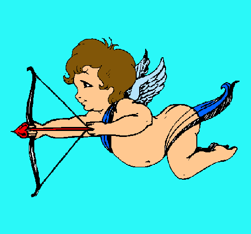 Cupido volando