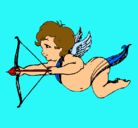 Dibujo Cupido volando pintado por orleidys.