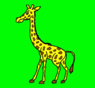 Dibujo Jirafa pintado por jirafa