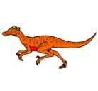 Dibujo Velociraptor pintado por Pupo
