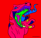 Dibujo Velociraptor II pintado por sa
