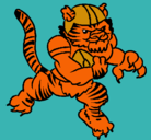 Dibujo Jugador tigre pintado por joel