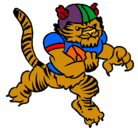 Dibujo Jugador tigre pintado por juanantonio