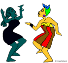 Dibujo Mujeres bailando pintado por SIMONABEL