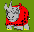 Dibujo Rinoceronte pintado por johnreyes