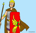 Dibujo Soldado romano II pintado por Poli