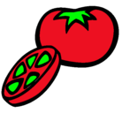 Dibujo Tomate pintado por andrea